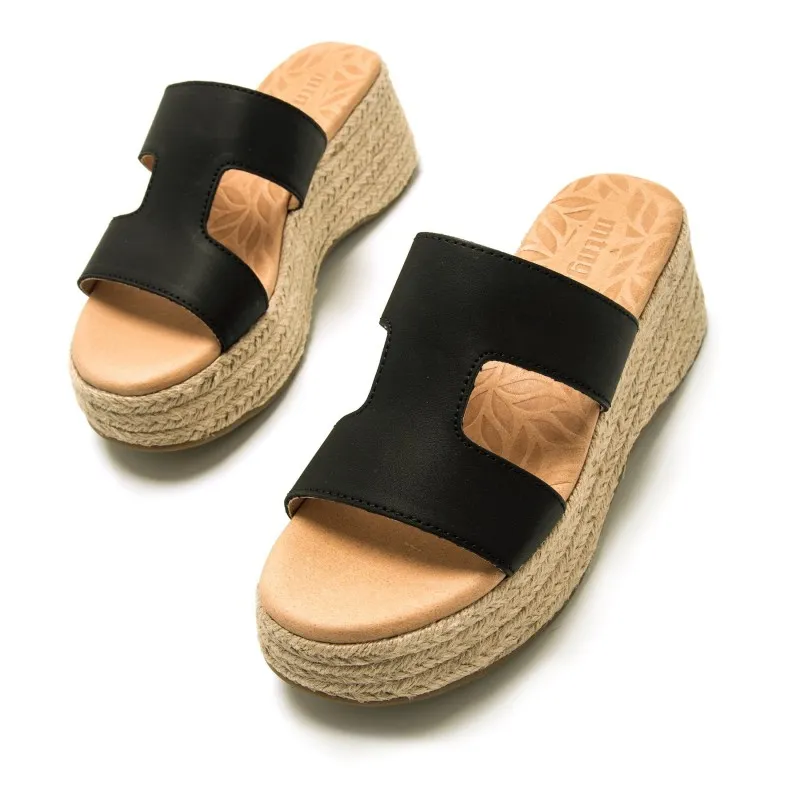 Sandalias Casual de Mujer MTNG GIORGIA Negro 56951