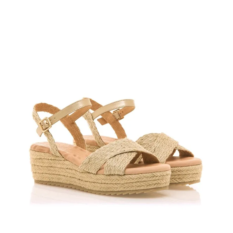 Sandalias Casual de Mujer MTNG LITA Beige 56997