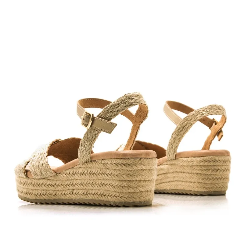 Sandalias Casual de Mujer MTNG LITA Beige 56997