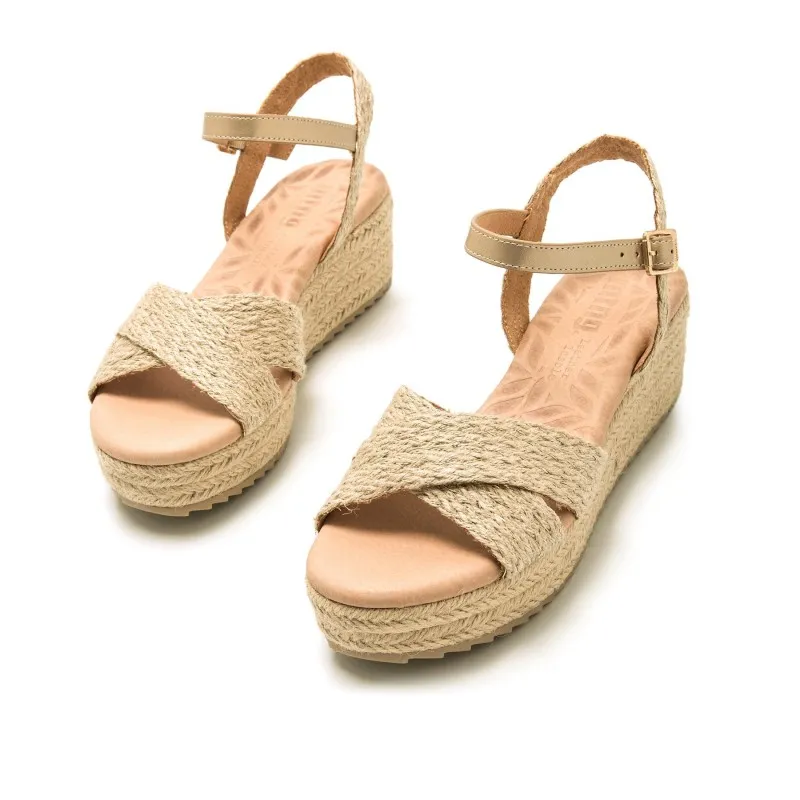 Sandalias Casual de Mujer MTNG LITA Beige 56997