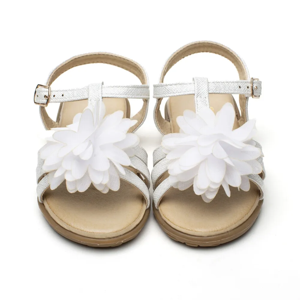 Sandalias Niña Flor Pompón