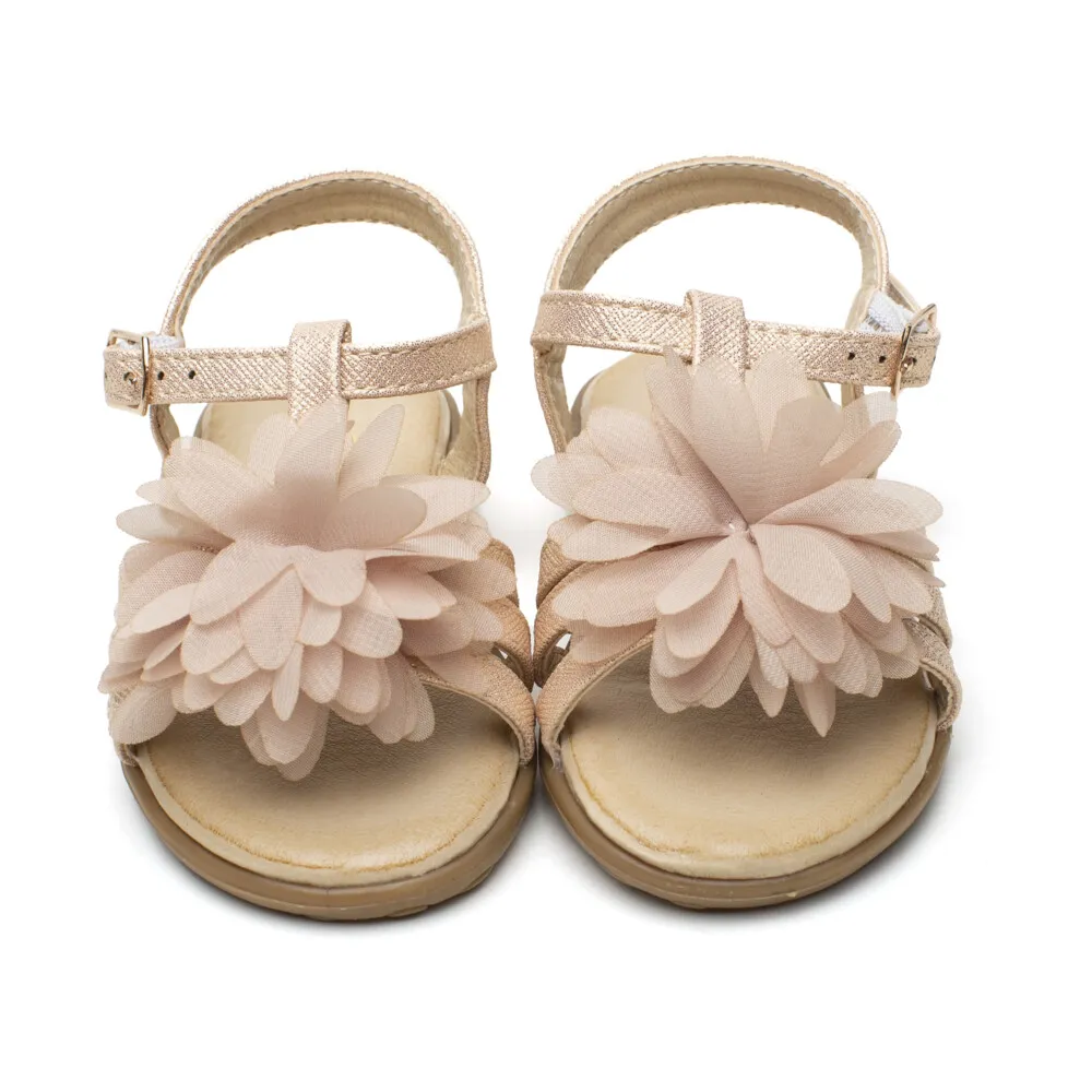 Sandalias Niña Flor Pompón