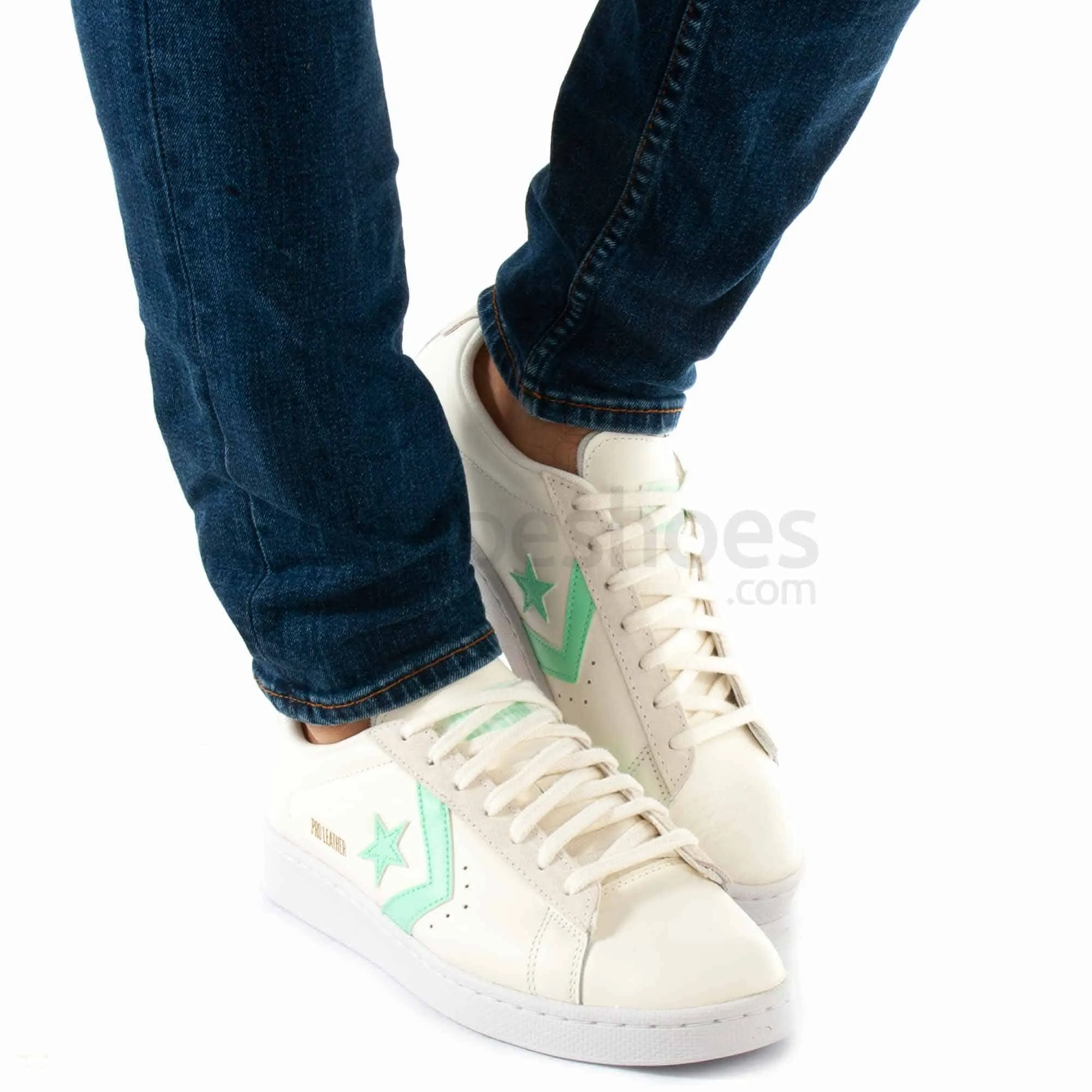 Sapatilhas CONVERSE Pro Leather Egret Prism Green A02525C