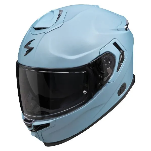 Scorpion Exo GT SP Air Solid Celestial Blue Mat + Kit bluetooth 5R Lite Solo 