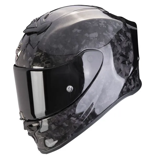 Scorpion Exo R1 Evo Carbon Air Onyx Black + Kit bluetooth 5R Lite Solo 