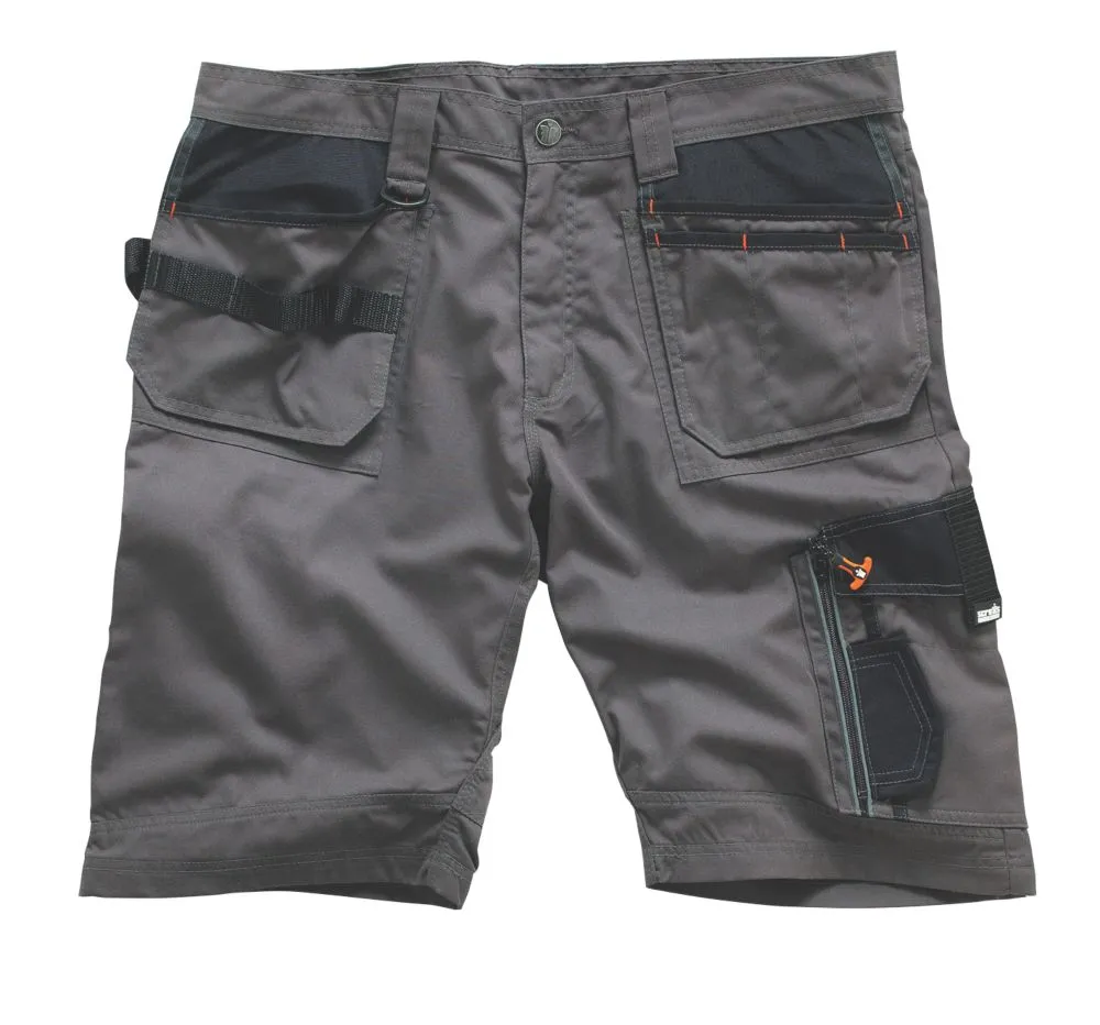 Scruffs 3D Trade, pantalón corto, pizarra (cintura 32