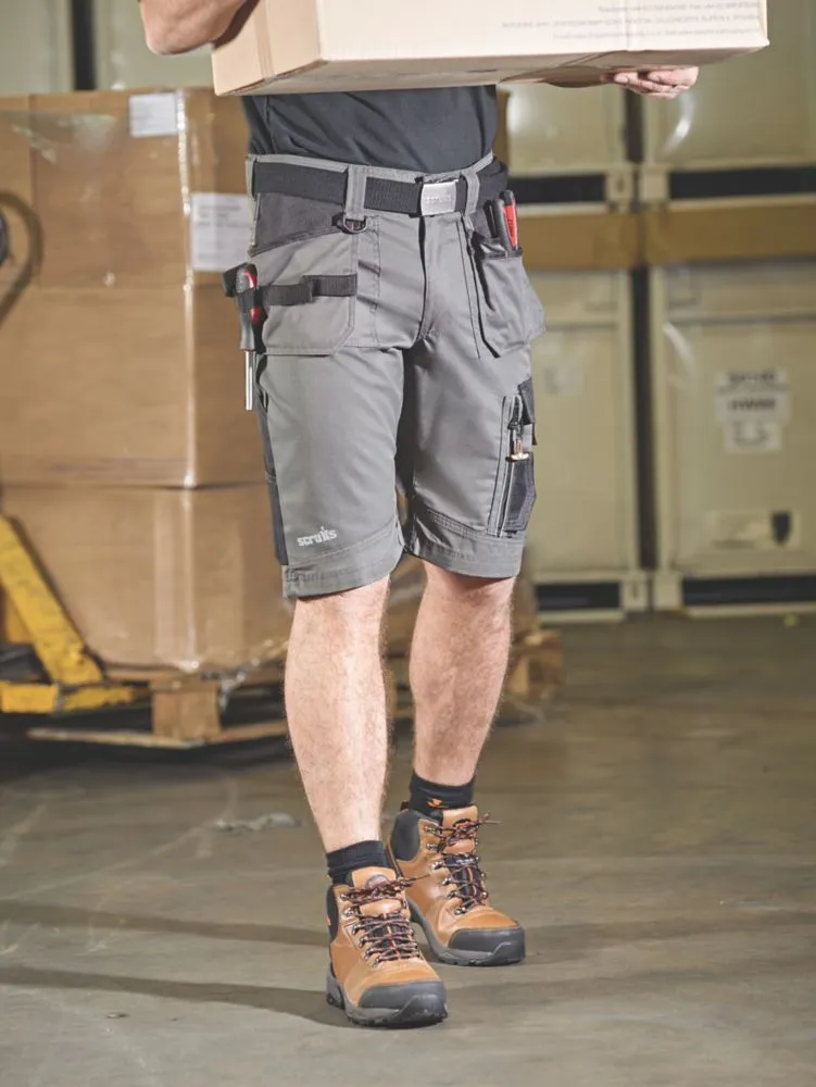 Scruffs 3D Trade, pantalón corto, pizarra (cintura 32
