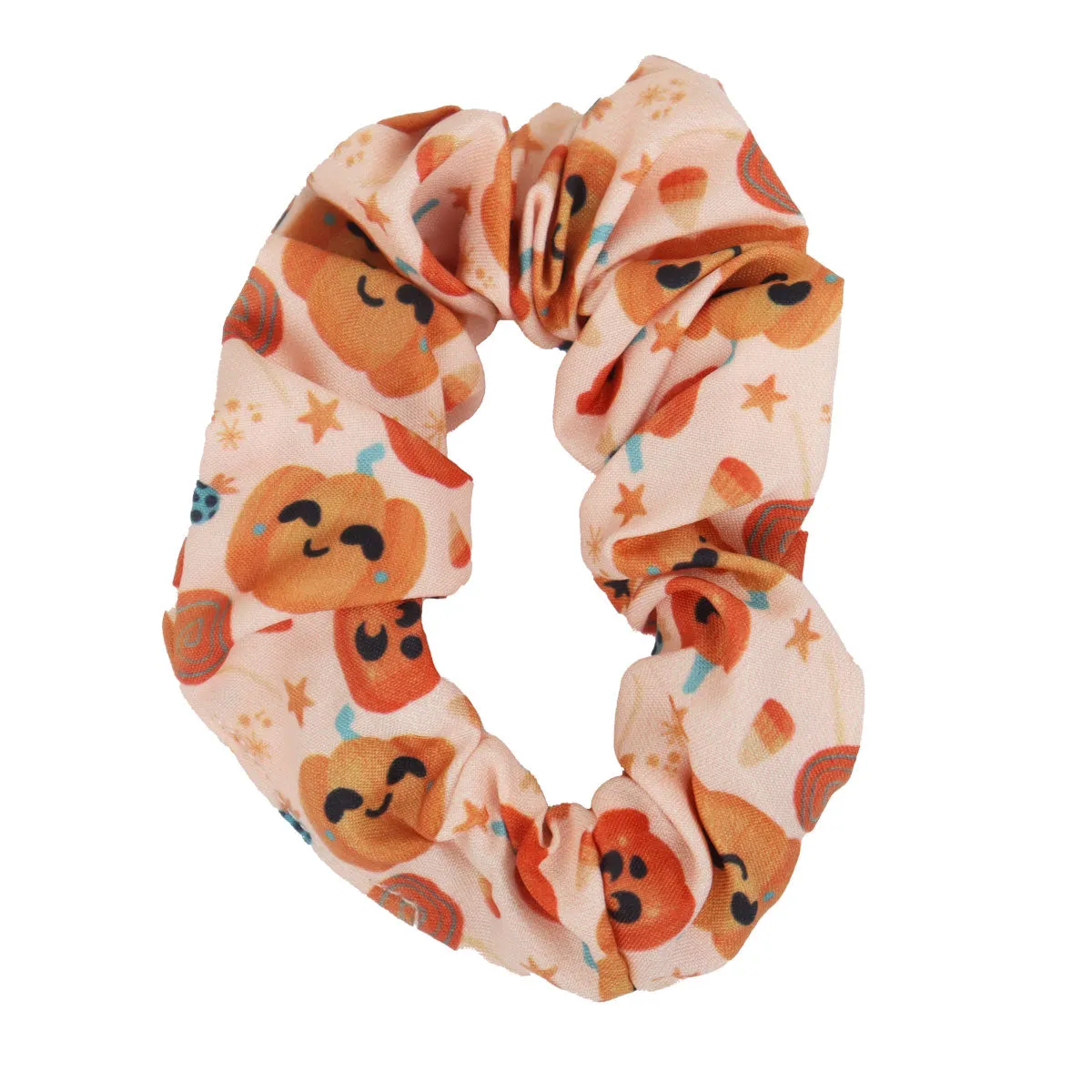 Scrunchie para el Cabello con Diseo de Calabaza