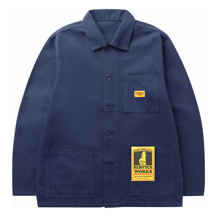 Service Works Chaqueta de algodón ecológico Coverall | Azul Marino