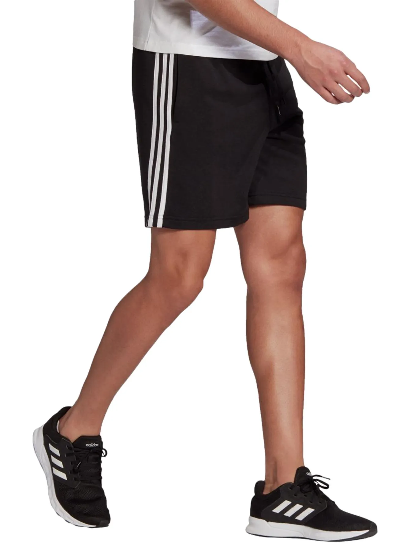 Short Adidas 3 Stripes Negro Para Hombre