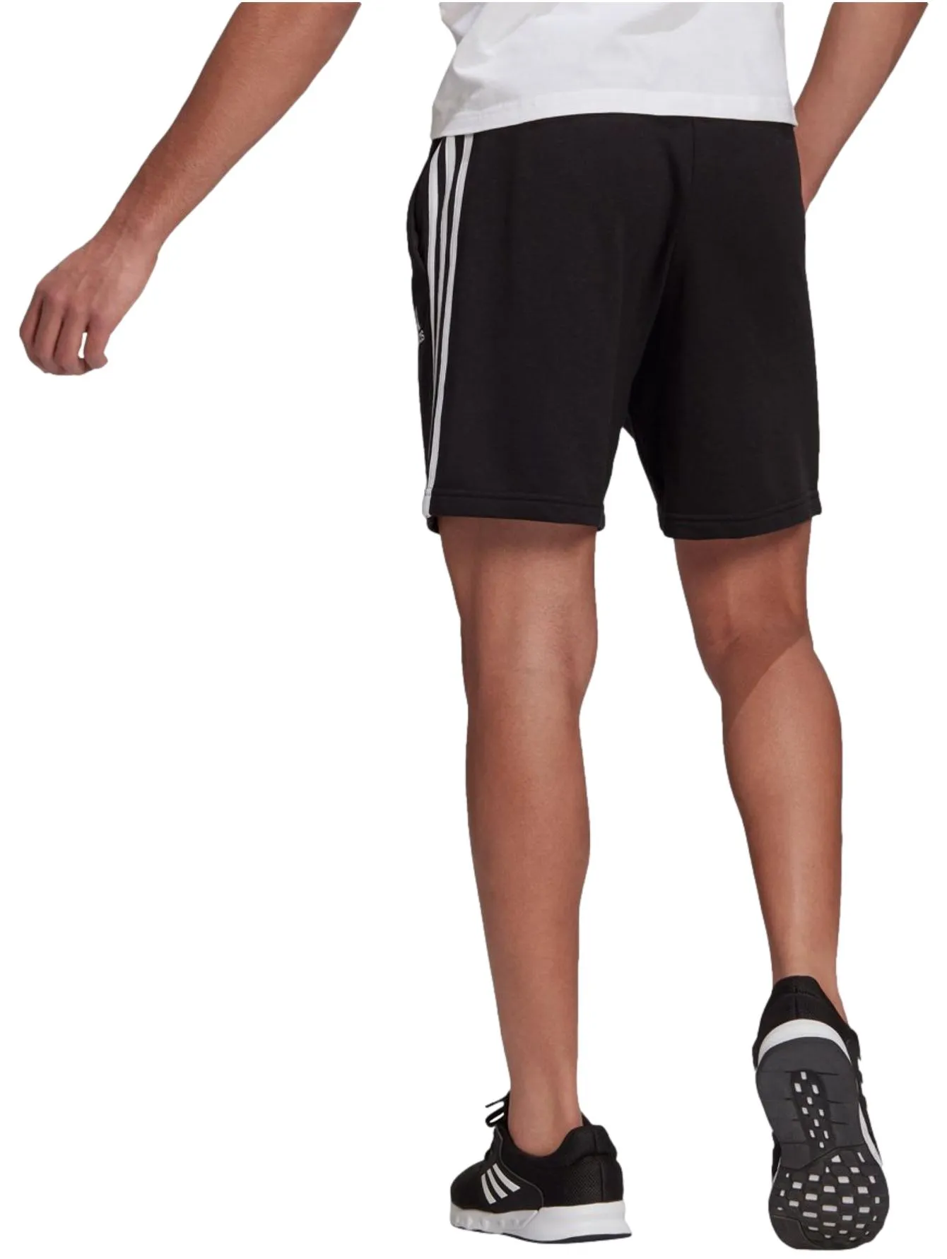 Short Adidas 3 Stripes Negro Para Hombre
