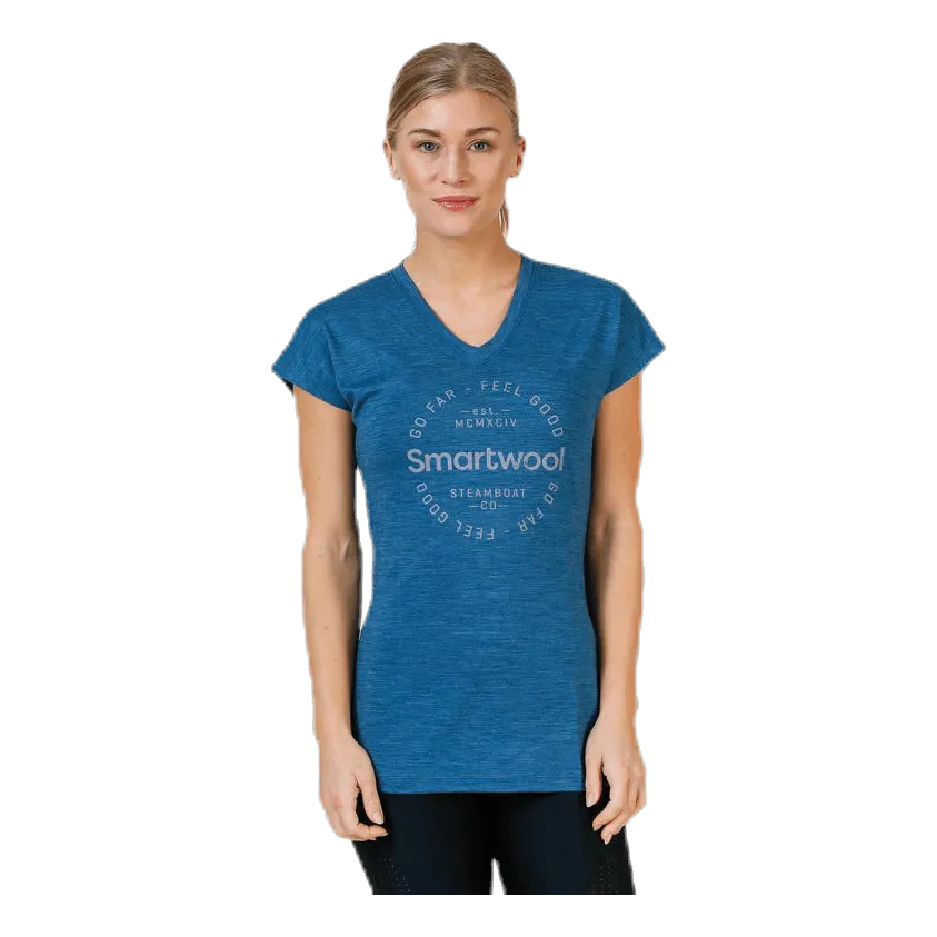 Smartwool Go Far Feel Good Tee Blue