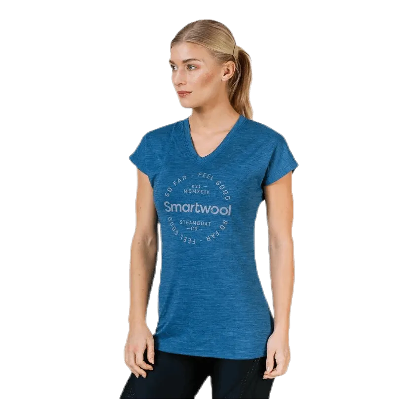 Smartwool Go Far Feel Good Tee Blue