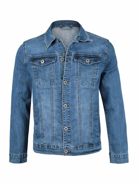 Solada chaqueta de mezclilla de los hombres
