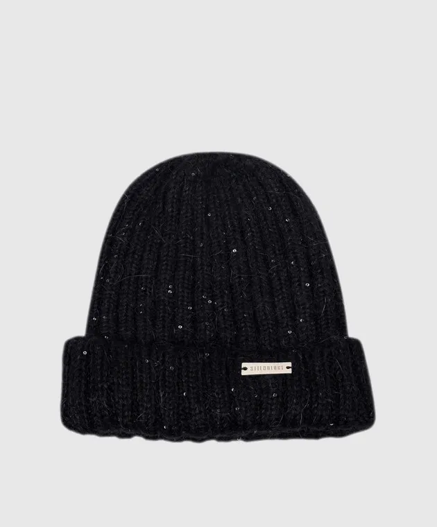 Stilnology Black cap with sequins