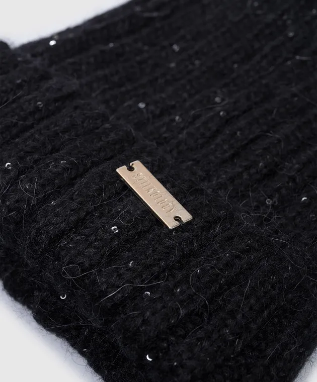 Stilnology Black cap with sequins