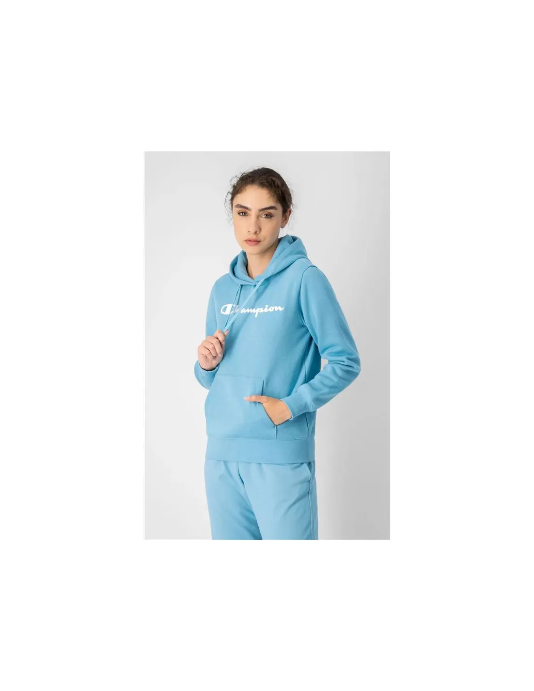 Sudadera Champion Hooded Mujer Blue