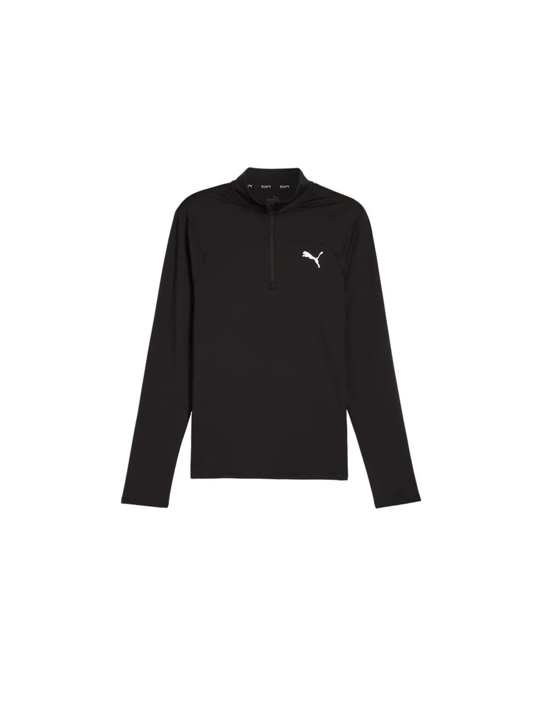 Sudadera de Running Puma Run Cloudspun 1/4 Zip Hombre Negro