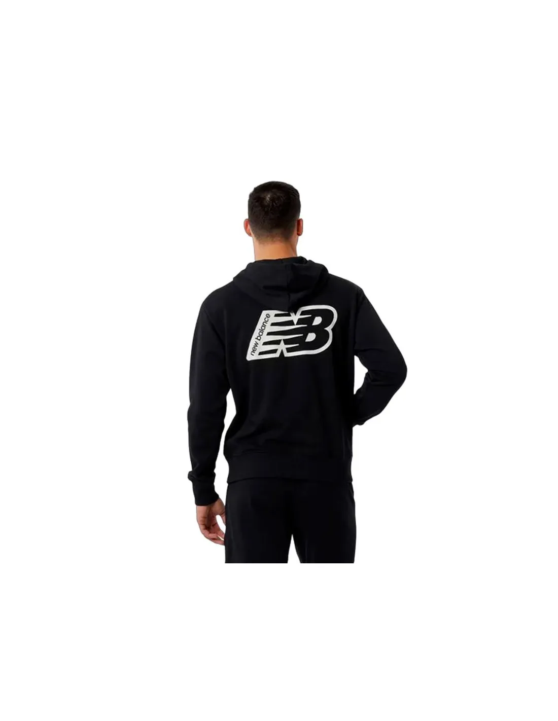 Sudadera New Balance Essentials Fleece negro Hombre