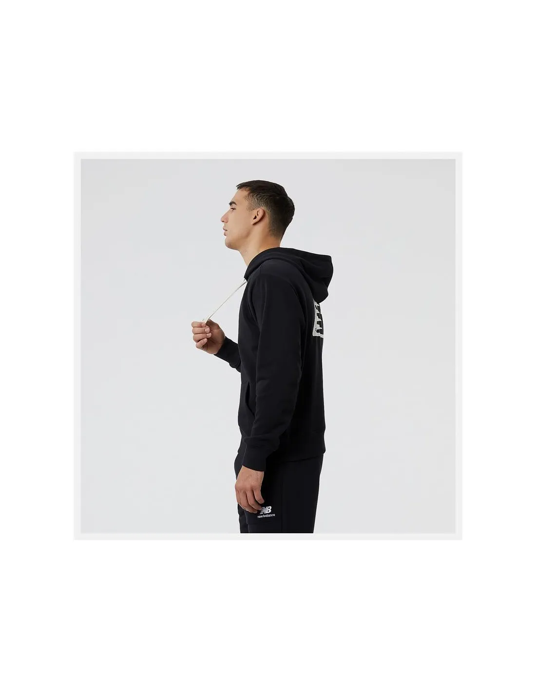 Sudadera New Balance Essentials Fleece negro Hombre