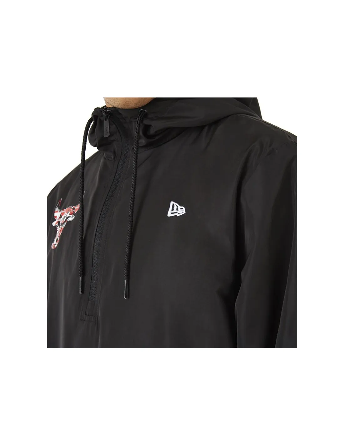 Sudadera New Era Chicago Bulls Camo Logo Windbreacker M Black