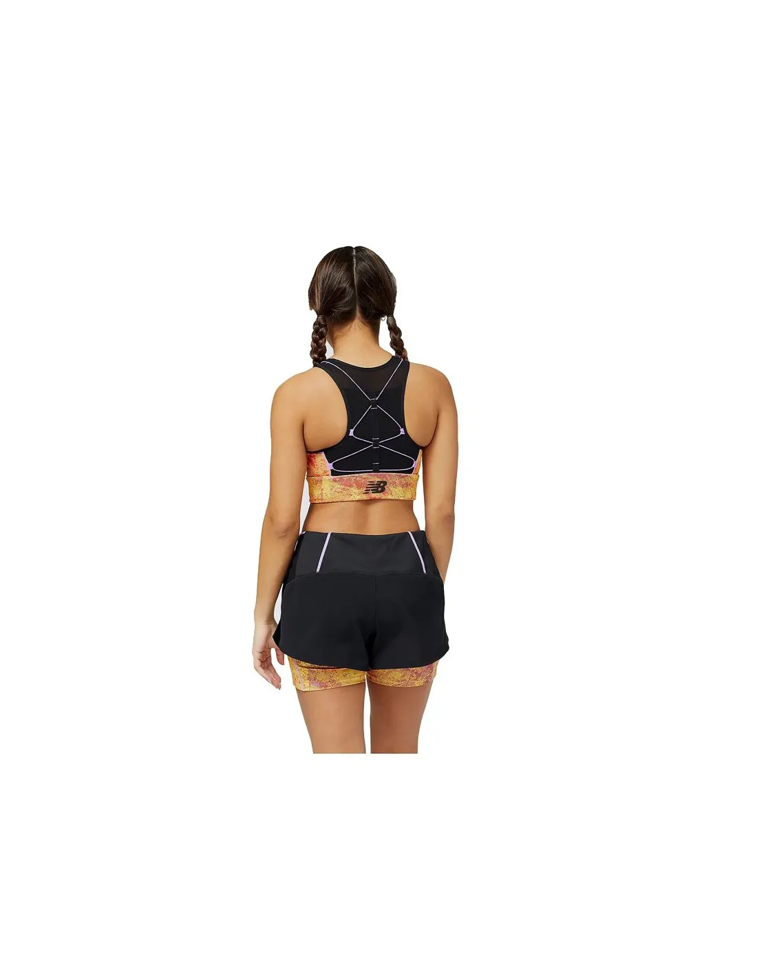 Sujetador de trail New Balance Impact Run AT morado Mujer