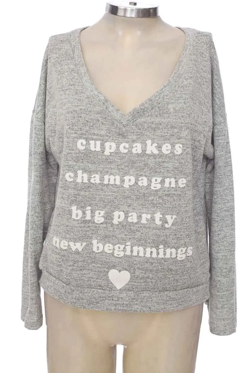 SWEATER COLOR GRIS  WET SEAL