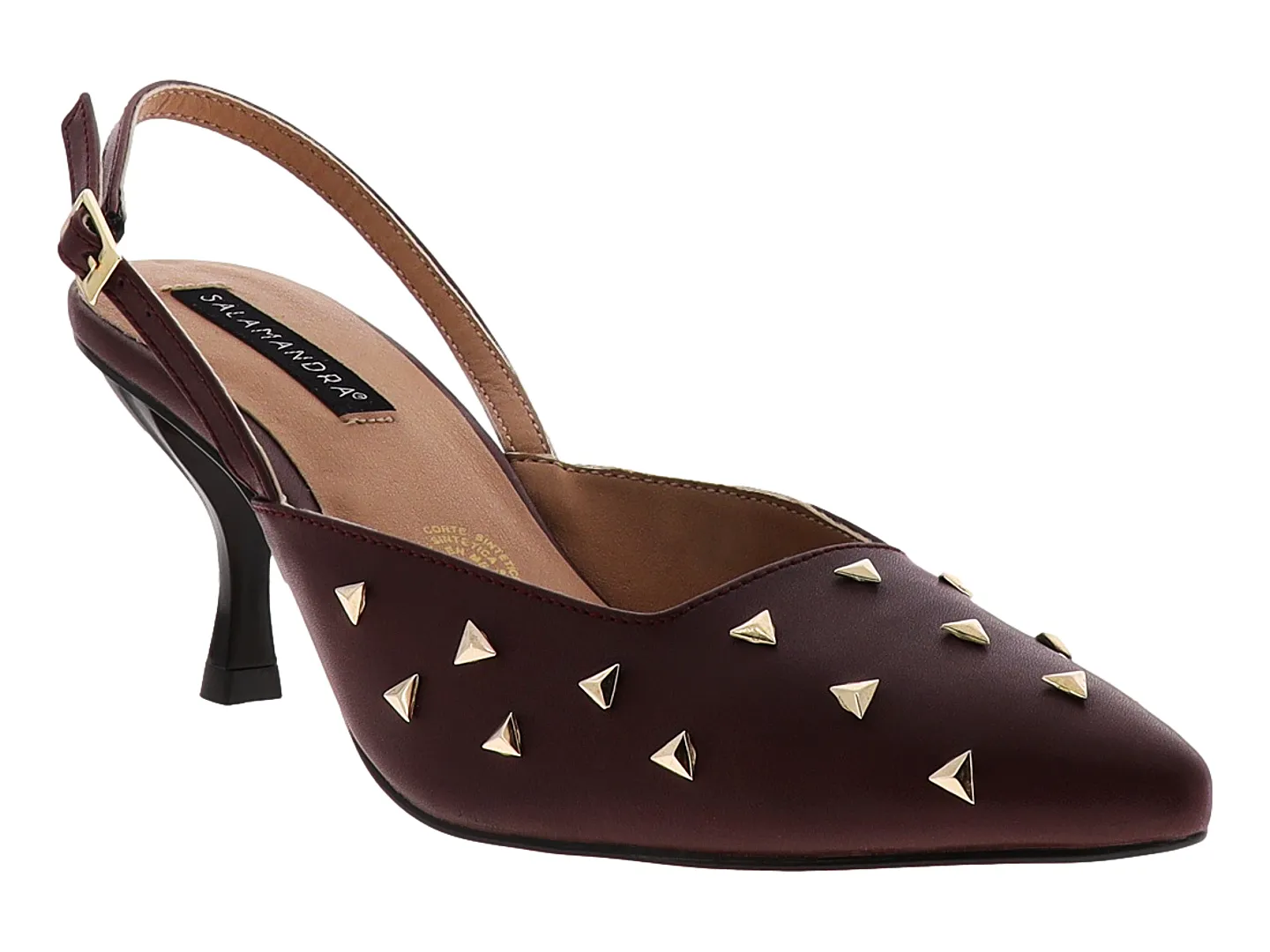 Tacones Salamandra 3616 Tinto Para Mujer