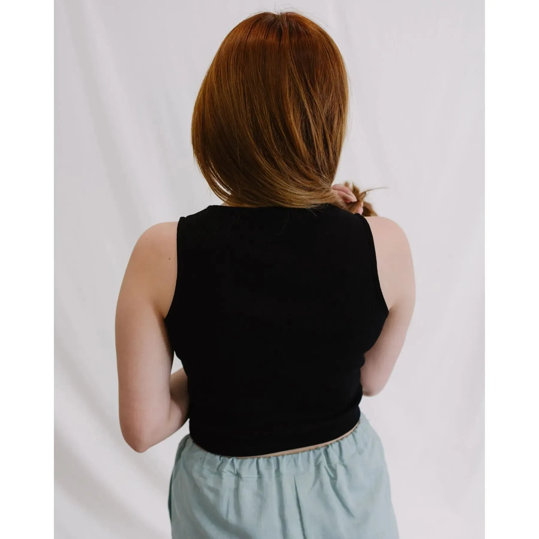 Tank Top Canalé Negro