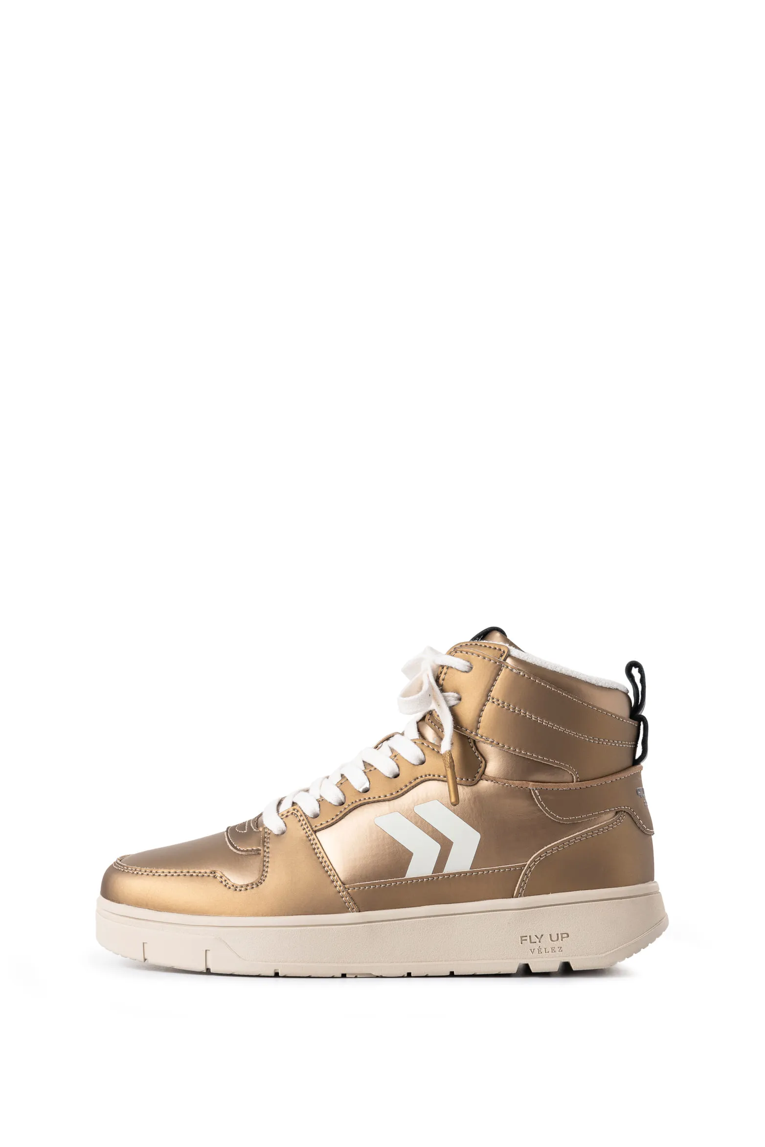 Tenis Fly Up Off en textil y cuero para mujer high top