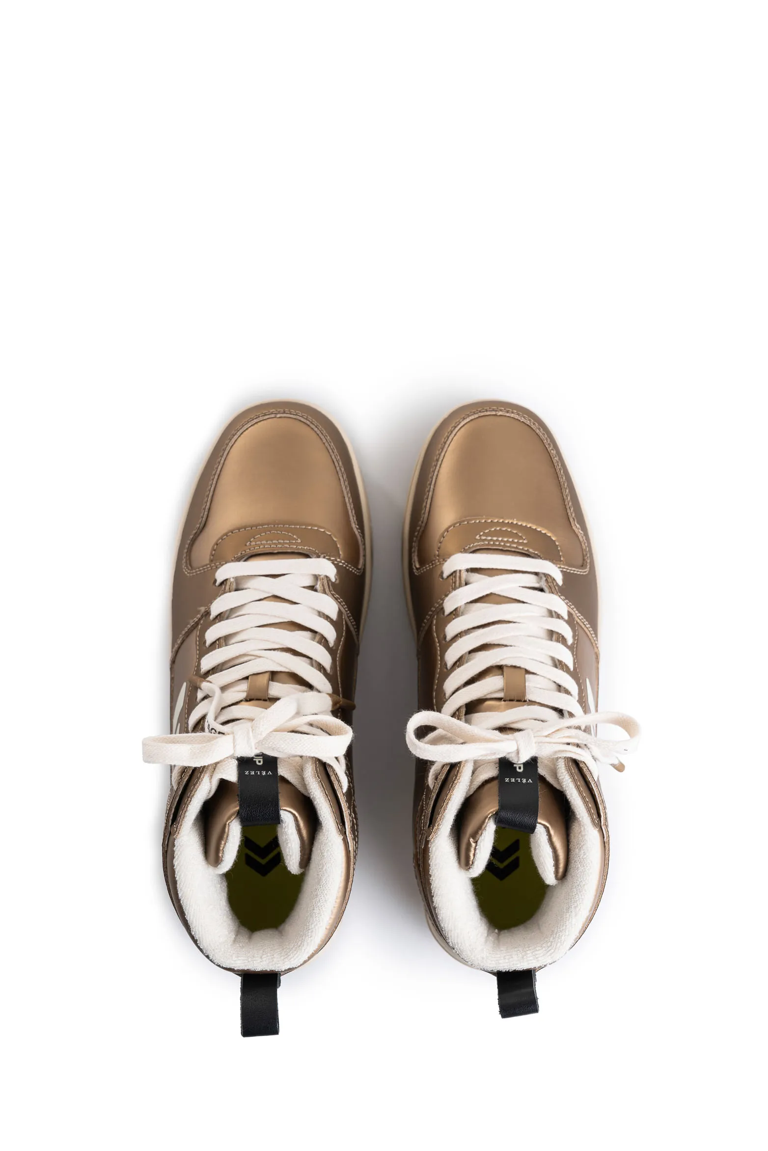 Tenis Fly Up Off en textil y cuero para mujer high top
