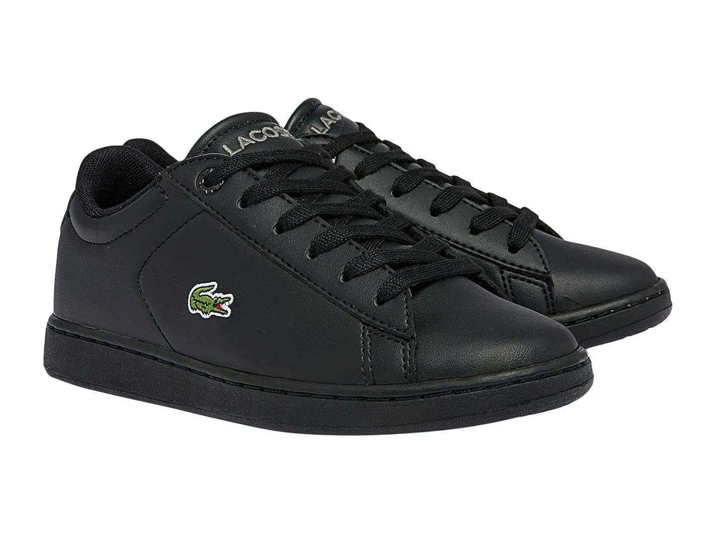 Tenis Lacoste Carnaby  Negro Para Niño