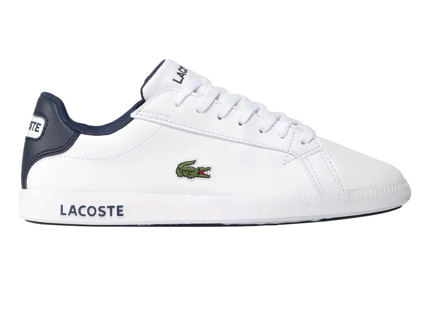 Tenis Lacoste Graduate Blanco Para Niño