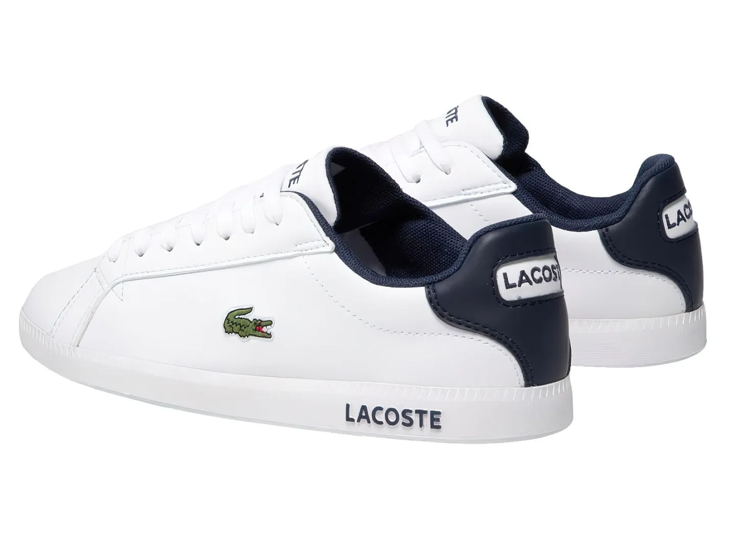 Tenis Lacoste Graduate Blanco Para Niño