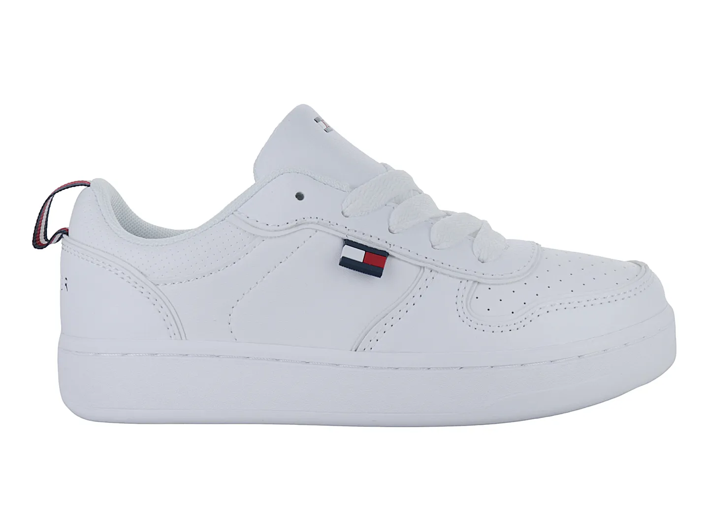 Tenis Tommy Hilfiger Court Low Blanco Para Niño