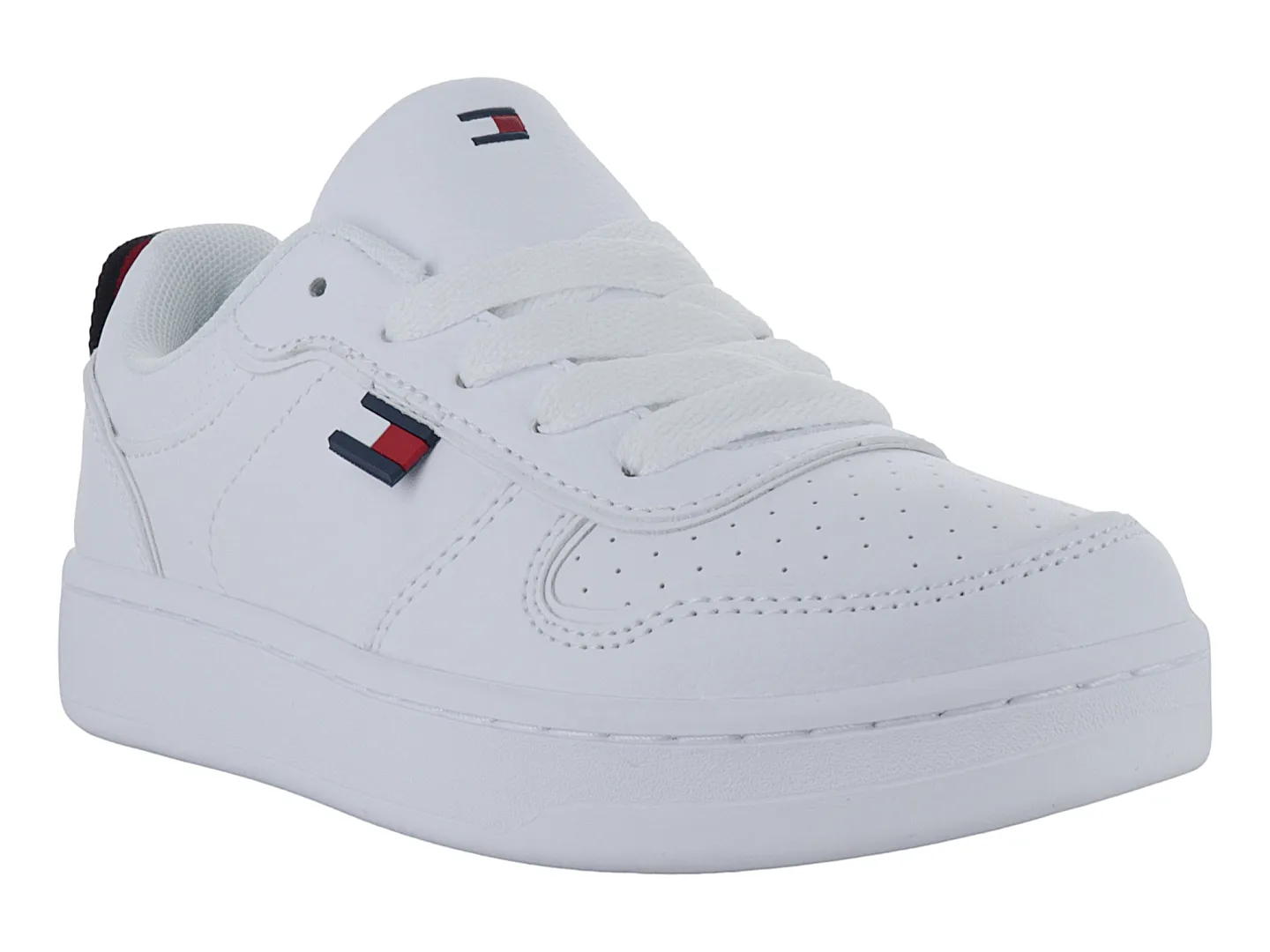 Tenis Tommy Hilfiger Court Low Blanco Para Niño