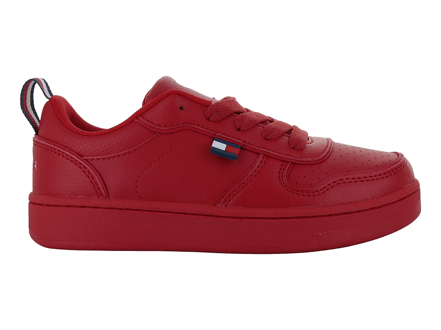 Tenis Tommy Hilfiger Court Low Rojo Para Niño