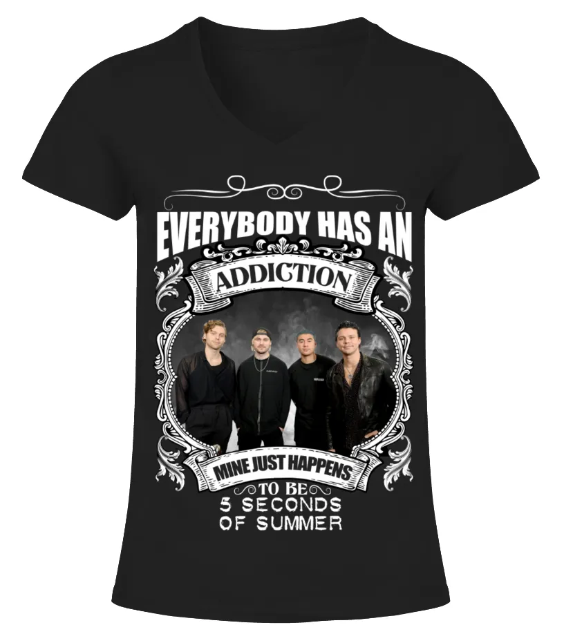 TO BE 5 SECONDS OF SUMMER Camiseta cuello pico Mujer