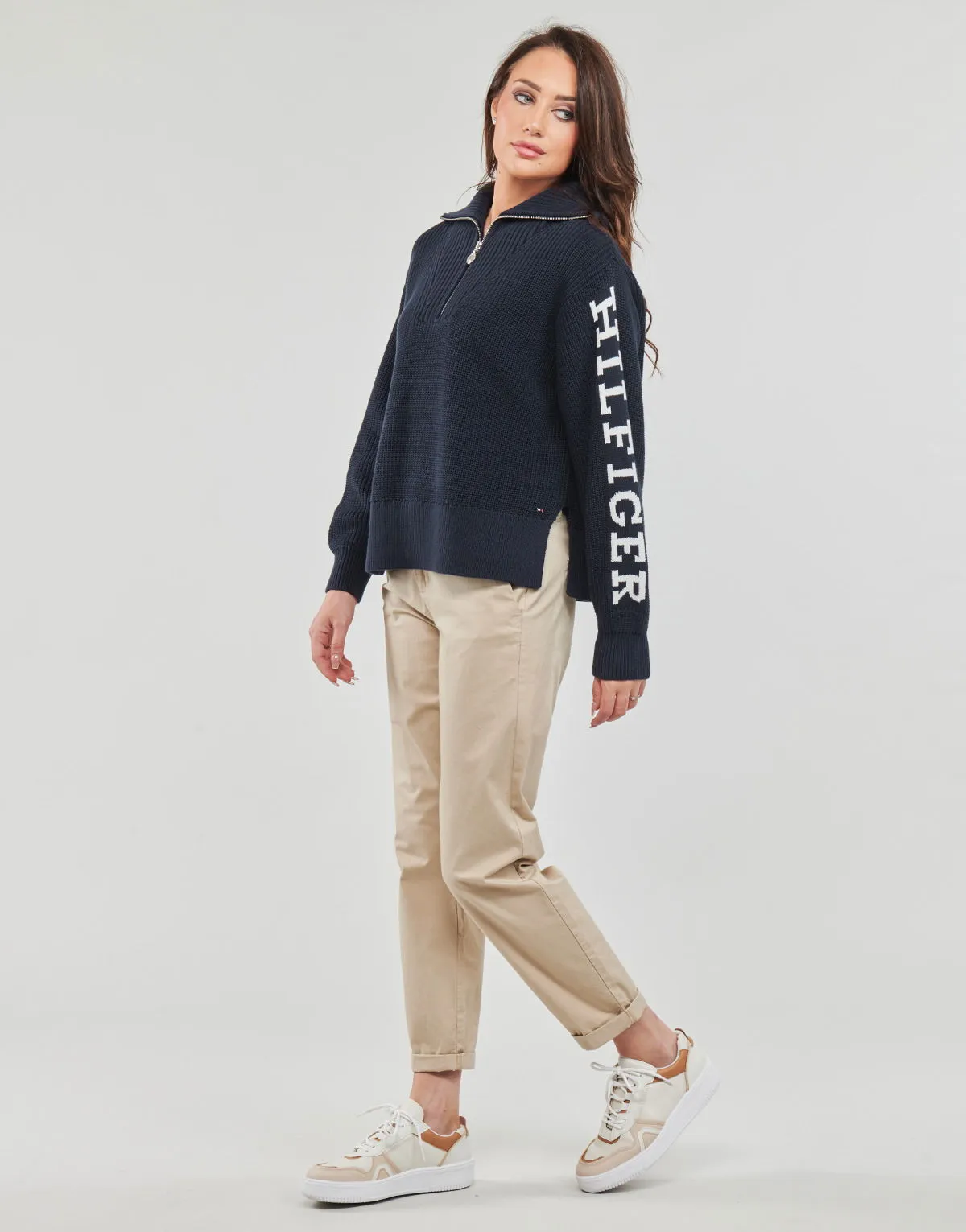 Tommy Hilfiger PLACED HILFIGER 1/2 ZIP SWEATER