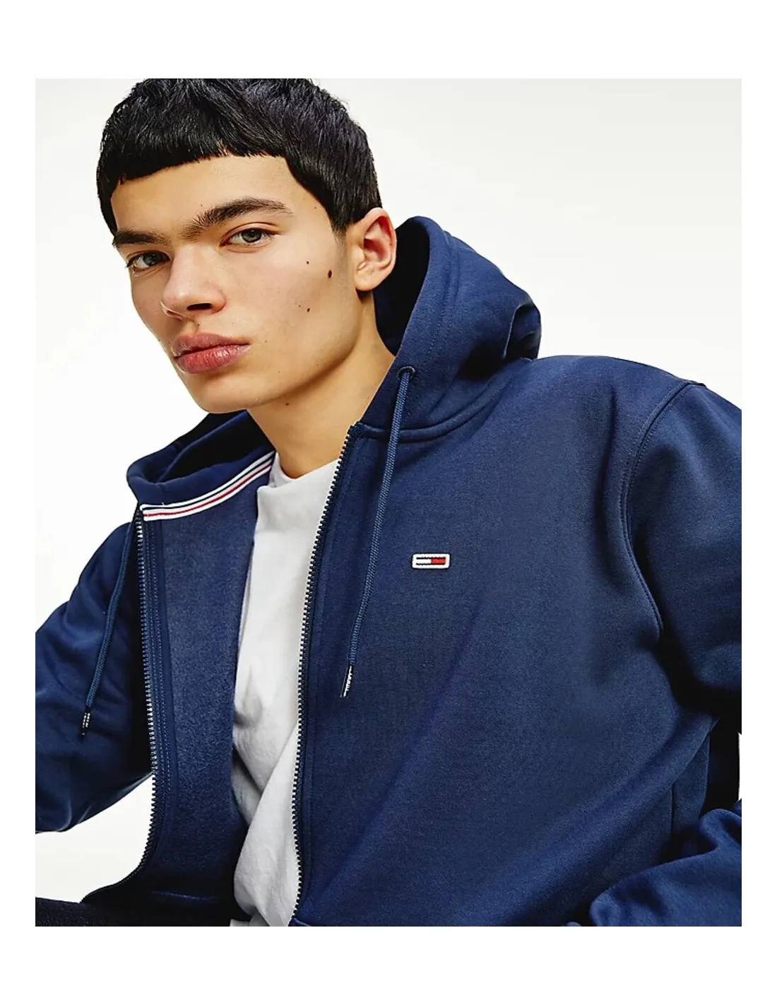 Tommy Jeans sudadera de felpa con capucha y cierre de cremallera
