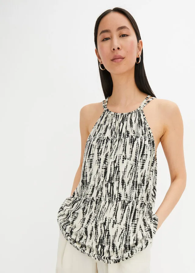 TOP NEGROCRUDO ESTAMPADO