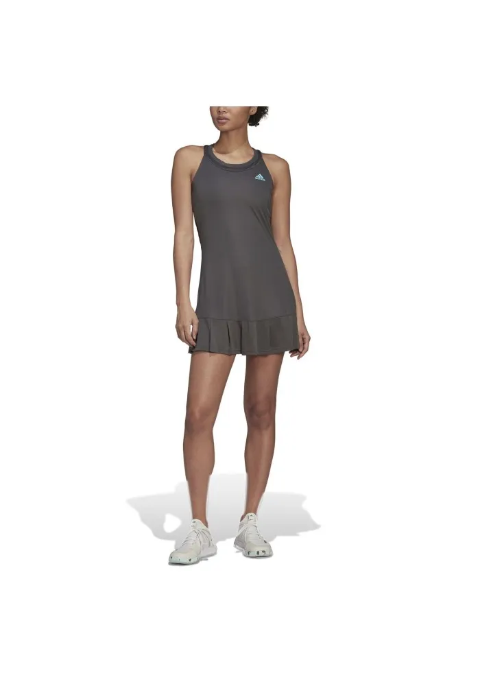 VESTIDO ADIDAS CLUB COLOR GREY SIX/PULSE AQUA