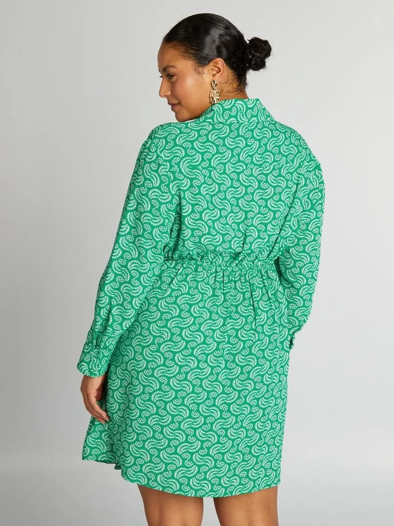 VESTIDO CRUZADO  VERDE