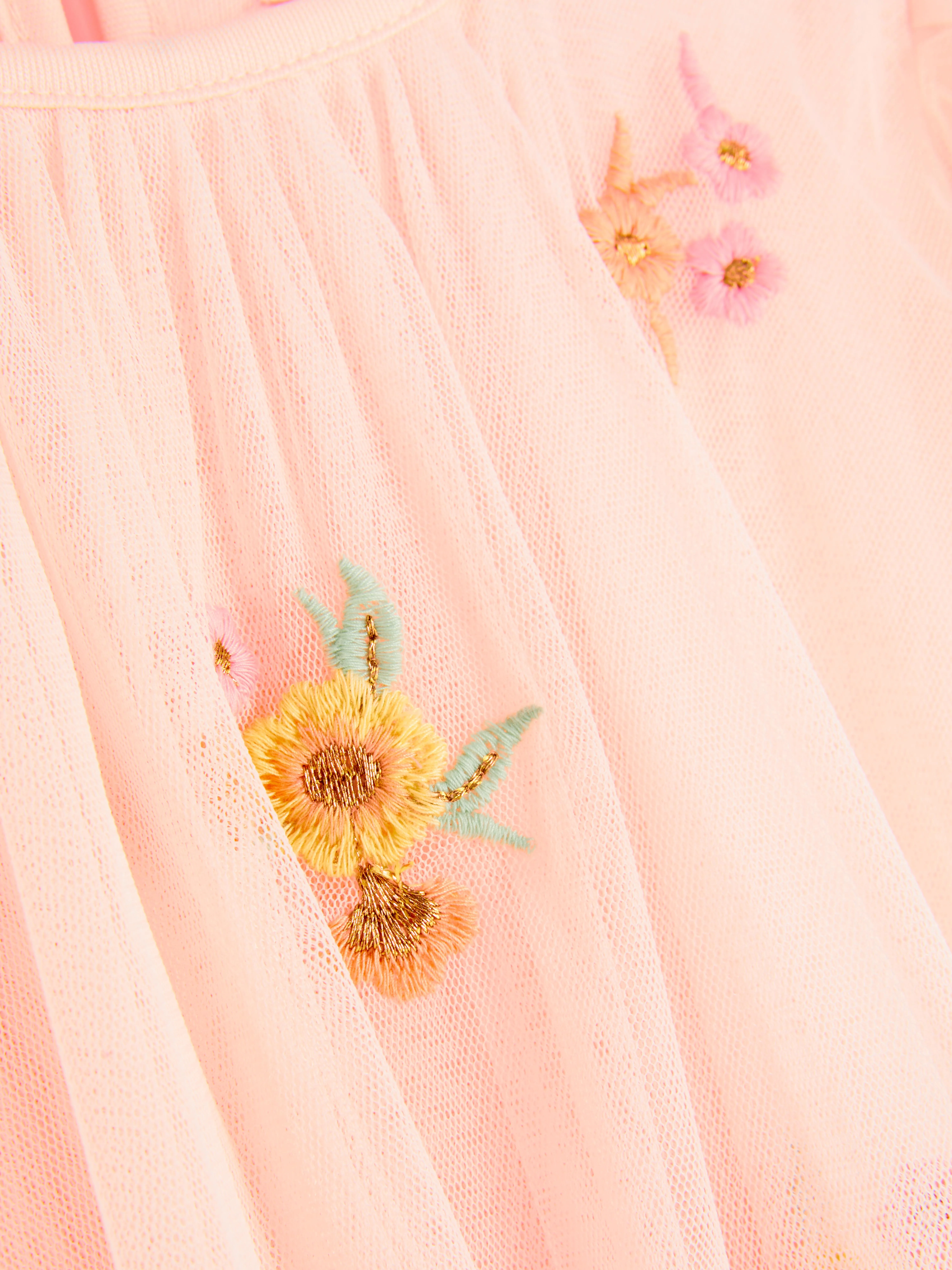 Vestido de manga corta con estampado floral