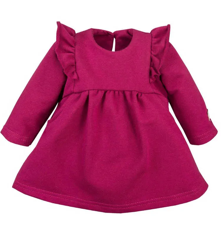 Vestido de niña rosa oscuro Simply Comfy
