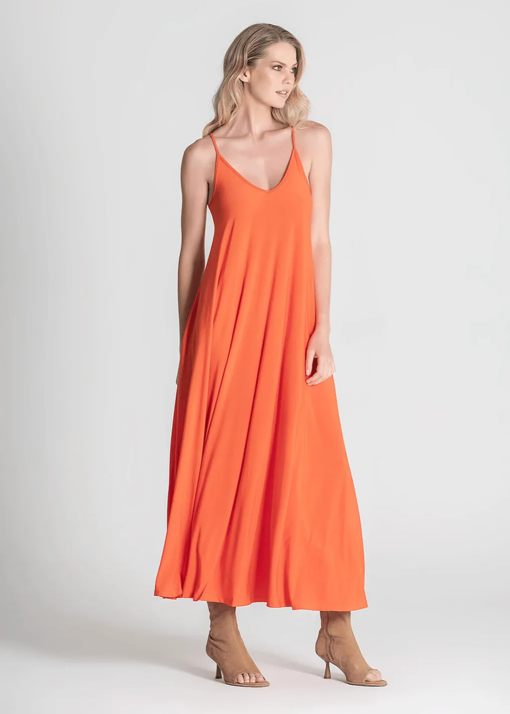 Vestido tirantes Naranja