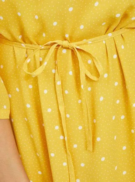 Vestido Vila Vidotties Amarillo Para Mujer