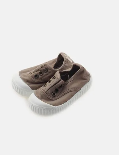 Victoria Zapatillas lona marrones