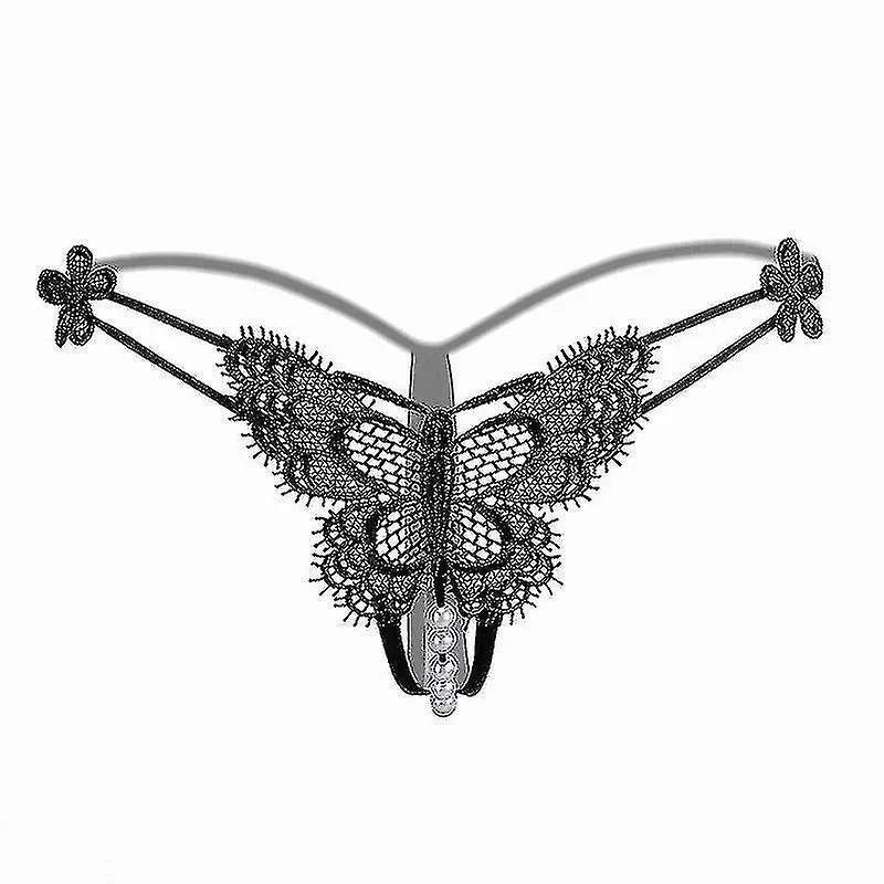 VORALLME 2PCS PANTIES SEXY PARA MUJER, TANGAS DE ENCAJE GSTRING CON BOLA DE PERLAS
