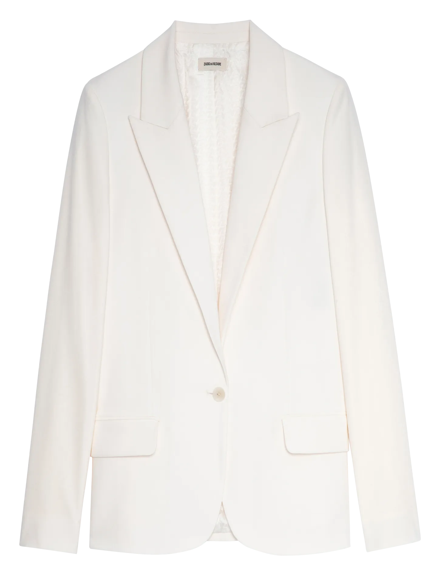 VOYAGE  CHAQUETA CON CUELLO SASTRE EN BLANCO